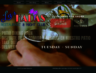 lashadas-restaurant.com screenshot