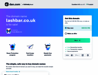 lashbar.co.uk screenshot