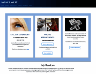 lasheswest.com screenshot