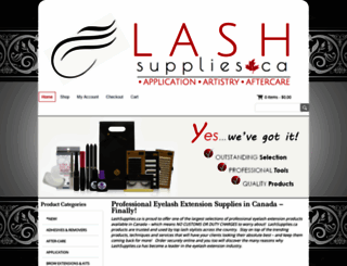 lashsupplies.ca screenshot