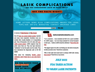 lasikcomplications.com screenshot