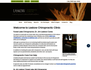 laskowchiropractic.com screenshot