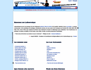 lasonotheque.org screenshot
