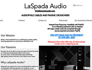 laspadaaudio.com screenshot