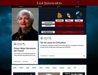 lasquinientas.com screenshot