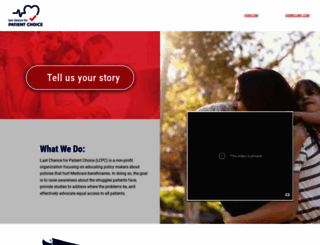 lastchanceforpatients.org screenshot