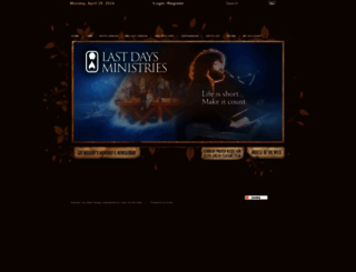 lastdaysministries.org screenshot