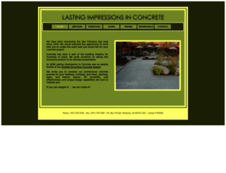 lastingimpressionsinconcrete.com screenshot