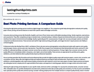 lastingthumbprints.com screenshot