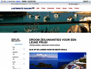 lastminute-sailing.com screenshot