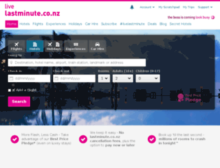 lastminute.co.nz screenshot