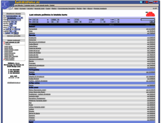 lastminute.si screenshot