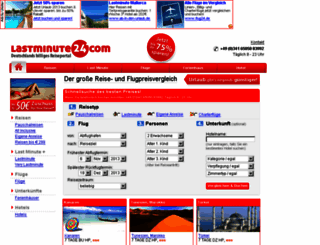 lastminute24.com screenshot