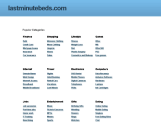 lastminutebeds.com screenshot