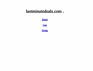 lastminutedeals.com screenshot