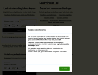 lastminuter.nl screenshot
