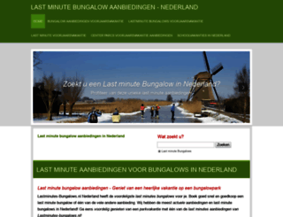 lastminutes-bungalows.nl screenshot