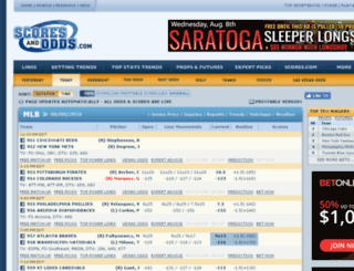 lasvegas.scoresandodds.com screenshot