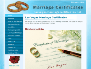 lasvegasmarriagecertificates.net screenshot