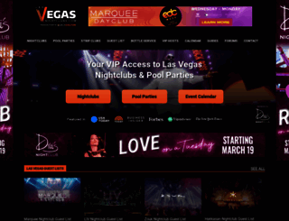 lasvegasnightclubs.com screenshot