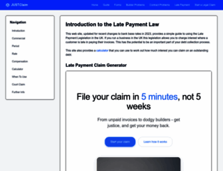 late-payment-law.co.uk screenshot