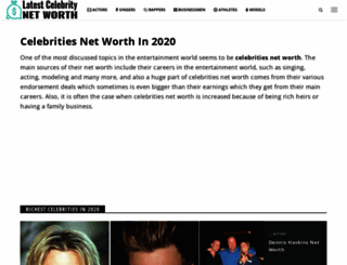latestcelebnetworth.com screenshot