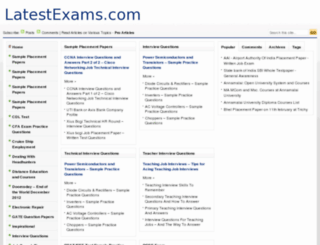 latestexams.com screenshot