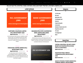 latestgovernmentjobs.in screenshot
