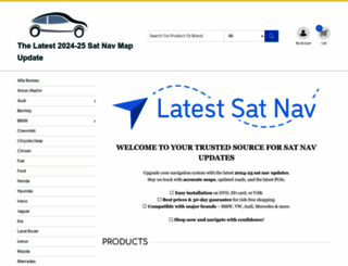latestsatnav.co.uk screenshot