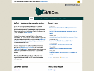 latex-project.org screenshot
