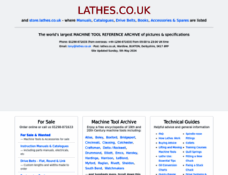 lathes.co.uk screenshot