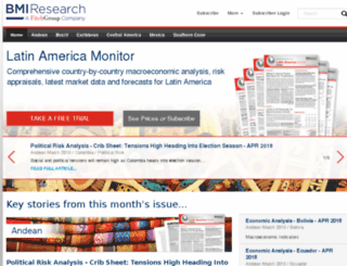 latinamericamonitor.com screenshot