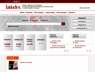 latindex.org screenshot