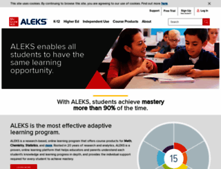 latinoamerica.aleks.com screenshot