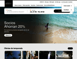 latinoamerica.marriott.com screenshot