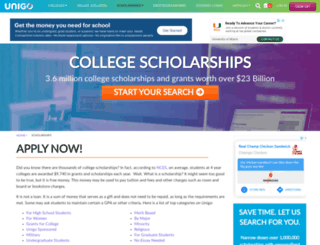 latinocollegedollars.scholarshipexperts.com screenshot