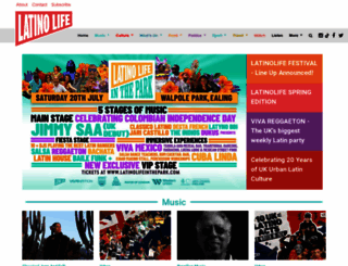 latinolife.co.uk screenshot