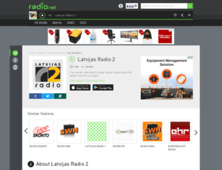 latvijasradio2.rad.io screenshot