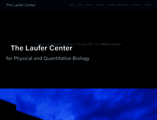 laufercenter.stonybrook.edu screenshot