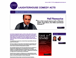 laughterhousecomedymanagement.com screenshot