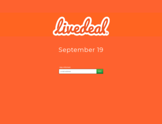 launch.livedeal.com screenshot