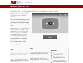launchpad.africanmanagers.org screenshot