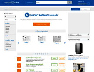 laundry.manualsonline.com screenshot