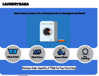 laundrybaba.in screenshot