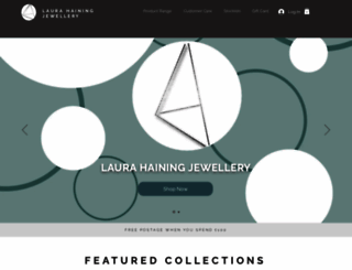 laurahainingjewellery.co.uk screenshot