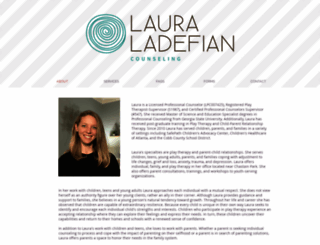 lauraladefian.com screenshot