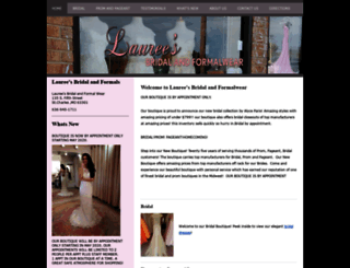 laureesbridalandformalwear.com screenshot