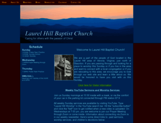 laurelhillbaptist.org screenshot
