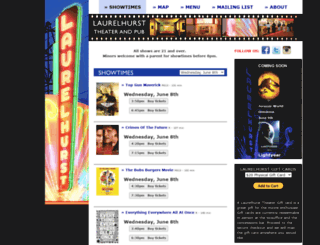 laurelhursttheater.com screenshot