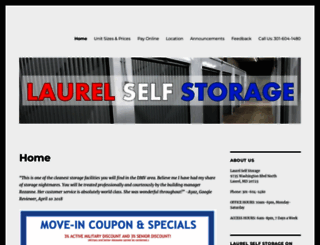 laurelself-storage.com screenshot